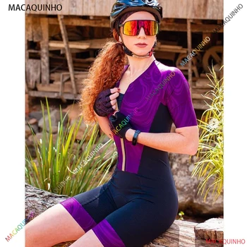 Kadın Triatlon Kısa kollu bisiklet spor tulum Bisiklet bisiklet takım elbise seti Bisiklet giyim yaz