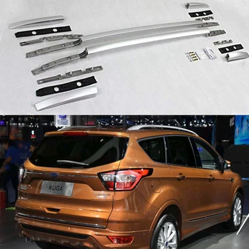 2 Adet Sabit Fit Ford Escape Kuga 2013-2018 için tavan rayları portbagaj Yan Ray Çubukları