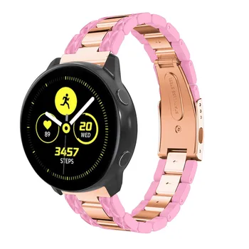Katı Metal Paslanmaz Çelik Watchband Galaxy Saat Aktif İzle Smartwatch 20mm Kayış Band Samsung Galaxy Aktif Unisex