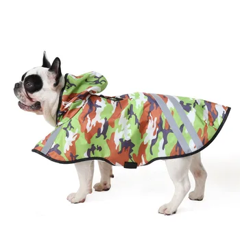 ŞANLI KEK Su Geçirmez Köpek Yağmurluk Kapşonlu Köpek Panço Yağmur Ceket Küçük Orta Büyük Köpekler için XS-3XL Fransız Bulldog Pet Giyim