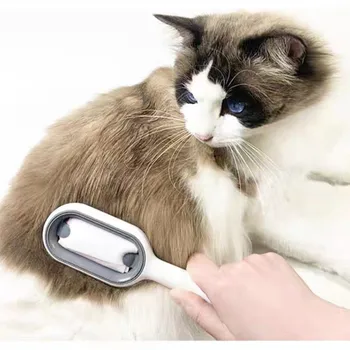Çok fonksiyonlu Pet Deshedding Fırça Silikon köpek fırçası Kedi bakım tarağı Saç Çıkarıcı Masaj Döken Kediler Köpekler için pamuk tiftiği temizleyici
