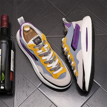 2022 Yaz yeni Tasarımcı Erkek rahat ayakkabılar örgü Nefes spor ayakkabı Sneakers Eğitmenler Zapatillas Hombre