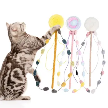 Kedi Değnek Oyuncak Çekici Güzel Şekil Sıkıntı Rahatlatmak Pet Yavru Teaser Sopa Oyuncak Pet Malzemeleri