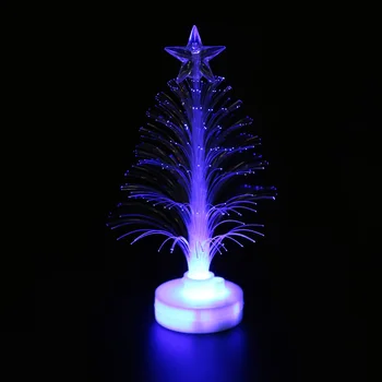 Sıcak mutlu LED renk değiştirme Mini Noel Noel ağacı ev masa parti dekor çekicilik