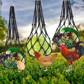 Kuş besleyici Net Örgülü Kümes Hayvanları besleme ağı Kullanımı kolay Tavuk Besleme Hafif Kümes Hayvanları Yavaş Besleme Ağı