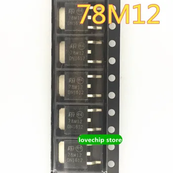 10 adet Yeni L78M12CDT 78M12 TO-252 12V 0.5 A üç terminalli regülatör regülatörü tüp nokta TO252 L78M12