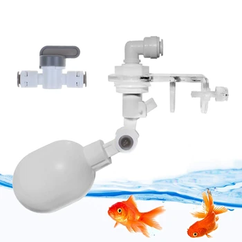 Akvaryum Otomatik su doldurma su seviye kontrolörü Otomatik su değiştirici Kiti Güç Ücretsiz Balık tankı şamandıralı küresel vana Tipi 1/4 İnç