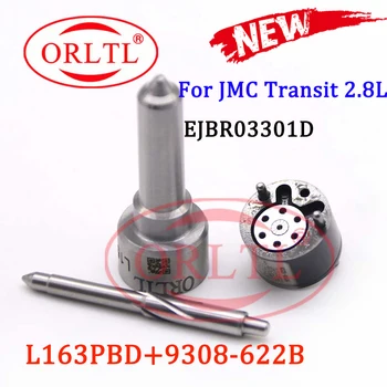 ORLTL L163PBD + 9308-622B yüksek basınçlı enjektör Memesi Vana tamir takımları 7135-625 Delphi EJBR03301D JMC Transit 2.8 L 4JB1TCI