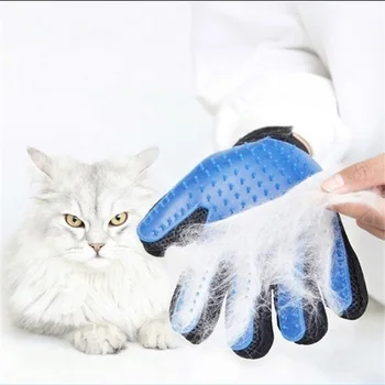 Kedi bakım eldiven için kediler yün eldiven Pet Saç Deshedding Fırça Tarak Eldiven İçin Pet Köpek Temizleme masaj eldiveni İçin aksesuarları