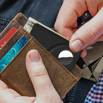 Apple Airtags Kart Şekli Koruyucu Kılıf anti-kayıp İzci Bulucu Cihazı İş kart tutucu Koruyucu Cüzdan Çanta