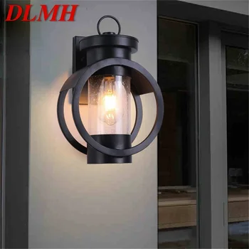 DLMH açık duvar ışık Retro aplik lamba su geçirmez klasik ev dekoratif sundurma balkon için