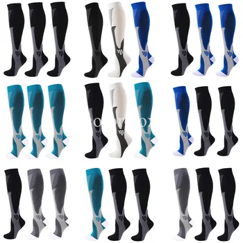 3 Pairs Yeni Varış varis çorabı Tıbbi Hemşirelik Varisli Damarlar için Kadın Erkek Çorap Koşu spor çorapları Atlet için
