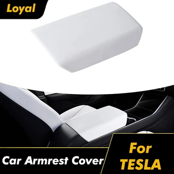 Araba Kol Dayama Kapağı Tesla Modeli 3 Model Y Merkezi Konsol Koruyucu Ped Kol Dayama Kutusu Mat Model3 y İç Aksesuarları