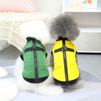 Köpek Ceket Evcil Hayvan Giysileri Kış Koşum Köpek Açık Yürüyüş Askısı Köpek Giysileri Yelek Kış Giyim ev hayvanı ürünü