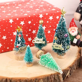 4 Adet / takım 1: 12 Evcilik Minyatür Noel Ağacı Sedir Ağacı Kar Tanesi çam İğnesi Ağacı Bebek Evi Bahçe Dekor Oyuncak Aksesuarları