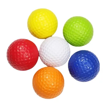 10 Adet PU Köpük Golf Topları Sünger Elastik Kapalı Açık Uygulama Eğitimi