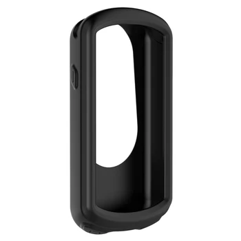 En iyi Fırsatlar İçin Uyumlu Garmin Edge 1030 Plus GPS Silikon Koruyucu Kapak Su Geçirmez Silika TPU silikon kılıf-Siyah