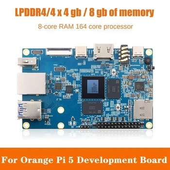 Turuncu Pı 5 Rockchip RK3588S 8 Çekirdekli 64 Bit 4GB LPDDR4 / 4X Wıfı + BT5. 0 Programlama Geliştirme Kurulu