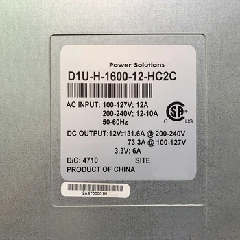 Huawei Tecal E6000 Güç Kaynağı için MuRata D1U-H-1600-12-HC2C'NİN