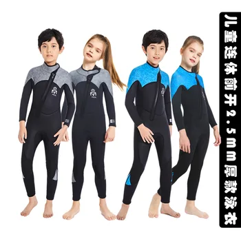 Yeni Çocuk Sörf Neopren Wetsuit Çocuk Kalın Mayo Sualtı Tüplü dalgıç kıyafeti Erkek Denizanası Mayo Kız Mayo