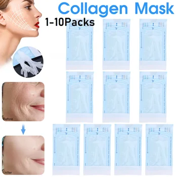 12-120 adet Protein Maskesi İplik Hiçbir İğne İpek Fibroin Emilebilir Yüz Dolgu Kollajen Kaldırma Anti-Aging Sıkma Yüz Özü