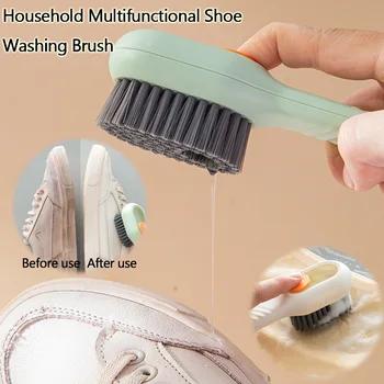 Çok fonksiyonlu Ayakkabı Fırçası Otomatik Sıvı Sabunluk Yumuşak Temizleme Fırçası Ev Mutfak Bulaşık Yıkama Temizleme Aracı