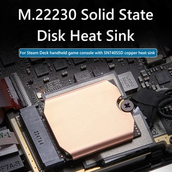 Katı Hal Sürücü Soğutucu Cilalı SSD Bakır Soğutucu Soğutma Termal Ped Buhar Güverte M. 2 2230 Buhar Güverte Oyun Konsolları