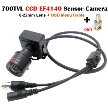 Mini Sollama Araba 6-22mm Manuel zoom objektifi 700TVL CCD Effio Yüksek Çözünürlüklü Analogvideo CCTV Güvenlik Kamera OSD Menü Kablosu
