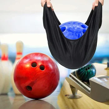 1 adet / 2 adet bowling topu Temizleme Havlusu Mikrofiber bowling topu Parlatıcı Temizleyici bowling topu Taşıma Çantası Silme Bezi Bowling Parçası
