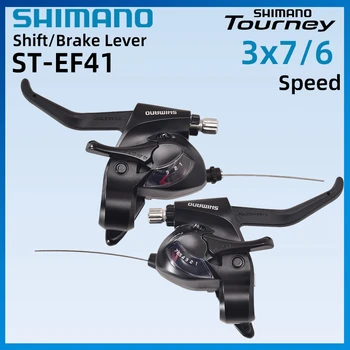Shimano Tourney SL-EF41 Değiştiren 3x6 / 7 Hız MTB Bisiklet İçin Sol Sağ Vites Kolu dağ bisikleti Tetik
