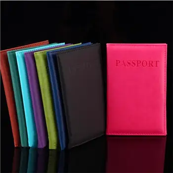 Yeni Pasaport Kapağı PU Deri Kadın Pasaport Tutucu kadın Seyahat Pasaport Kapağı Unisex Kart Durumda Adam kartlıklı cüzdan