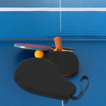 Ping Pong Durumda Konteyner Tutucu Siyah Fermuar Kapatma Neopren Yumuşak Masa Tenisi