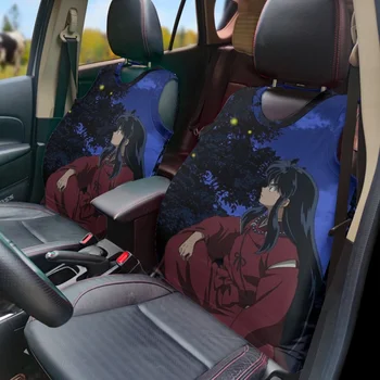 Inuyasha Anime Araba Koltuğu Kapakları Gençler Kadınlar için Otomobil Yelek Koltuk Koruyucu Kapakları kolay temizlenebilir Rahat Arabalar Dekor