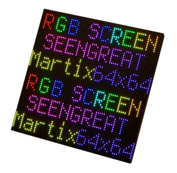 SEENGREAT RGB Tam renkli LED Matris Panel Ekran 64×64 Piksel Ahududu Pi için 3mm Pitch Dahili 4096 RGB Led