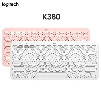 Logitech K380 kablosuz bluetooth klavye Çoklu cihaz Uygun İnce taşınabilir Ofis Klavye PC Laptop İçin macOS İle M350
