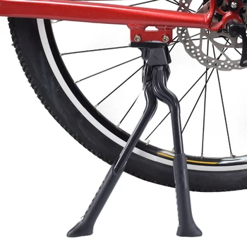 Bisiklet Çift Bacak Kickstand Bisiklet Standı MTB Yol Bisikleti Merkezi Dağı Katlanabilir Bisiklet Ayak Desteği Ayarlanabilir Bisiklet Çift bacak rafı