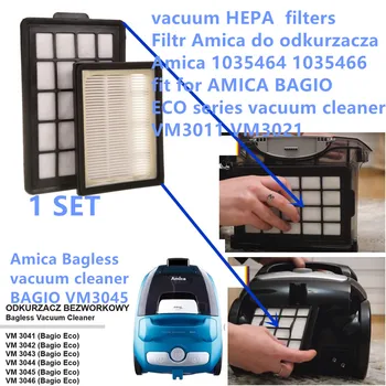 1 Takım vakum HEPA filtreleri Filtre Amica yapmak odkurzacza Amica 1035464 1035466 için fit AMİCA BAGİO EKO serisi elektrikli süpürge VM3011