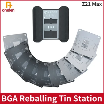 MİJİNG Z21 Max BGA Reballing Teneke İstasyonu iPhone A8-A16 Android Telefon Çip CPU Reballing Şablon Araçları