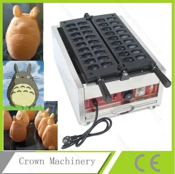 Otomatik Totoro waffle makinesi makinesi; karikatür şekli waffle yapma makinesi; elektrikli kek pişirme makinesi