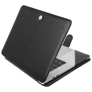 Deri Laptop çantası macbook çantası Hava 11 13 11.6 12 13.3 Retina macbook Pro 14 15.4 16 inç M2 2022 Folio Kol Tam Kapak
