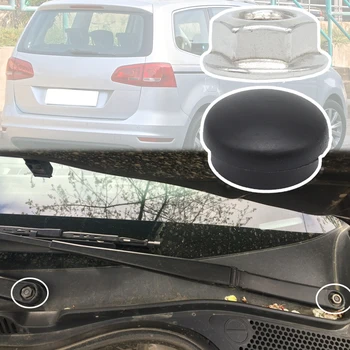 VW Sharan için 7N 2011 2012 2013 2014 2015 2016 2017 2018 2019 Araba ön cam sileceği Kolu Somun vidalı kapak Cıvata Rocker Kapağı