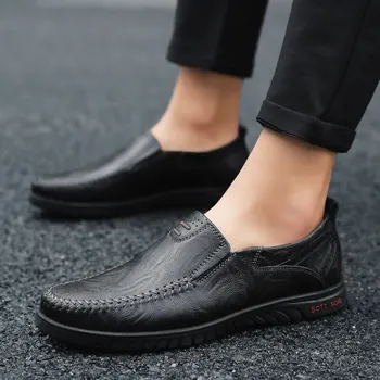 Adam Yaz Sneakers Yüksek Kalite El Yapımı Deri Lüks erkek ayakkabısı Rahat Açık Düz Tabanlı sürüş ayakkabısı Zapatos De Hombre