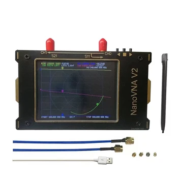NanoVNA V2 3.2 İnç 50kHz ~ 3GHz IPS lcd ekran Vektör Ağ Analizörü Anten Analizörü Kısa Dalga HF VHF UHF RF Demo Kiti DIY