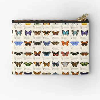 Kelebekler Kuzey Amerika fermuarlı torbalar Kozmetik Saf Erkek Külot Depolama Kadın Cüzdan Çanta Ambalaj Küçük Para Cebi