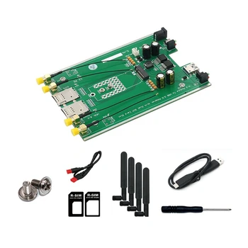 Adaptör Kiti M. 2 (NGFF) 3G/4G/5G Modülü USB3.0 Duals SIM Kart Yuvası Ve 4X2.4G/5G Anten RM500Q GM800 SIM8200 5G