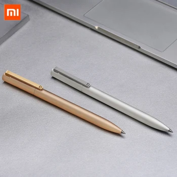 Orijinal Xiaomi Mijia Metal İşareti Kalem 0.5 mm Pürüzsüz İsviçre Permec Dolum Siyah MiKuni Japonya Mavi Mürekkep Ofis Öğrencileri Yazma Kalem
