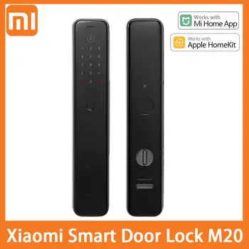 Xiaomi Akıllı Kapı Kilidi M20 Otomatik Elektronik İtme çekme Kilidi Parmak İzi Bluetooth NFC Homekit Kilidini ile Çalışmak MiHome Homekit