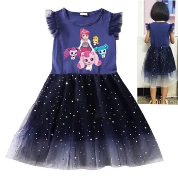 Kız Elbise Yaz Prenses Elbiseler Çocuklar Yakalamak Teenieping Dantel Elbise Toddler Doğum Günü Partisi bebek Elbiseleri Çocuk Giyim