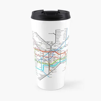 Londra metro metro haritası Seyahat Kahve Kupa Lüks Kahve Fincanları Lüks Fincan