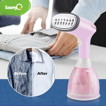 saengQ portatif giysi buharlayıcısı 1500W Mini Taşınabilir Dikey Hızlı ısıtma Giysi Ütüleme İçin Ev Kumaş Buharlı Ütü 280ml